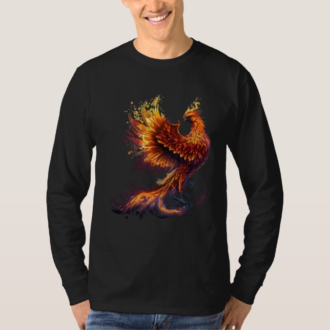 Camiseta Phoenix Rising From Ashes Resurrection Rebirth New (Frente)