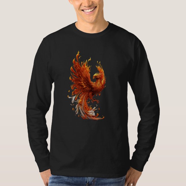 Camiseta Phoenix Rising From Ashes Resurrection Rebirth New (Frente)