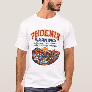 Camiseta Phoenix Skyline do Arizona Alerta para Entusiastas
