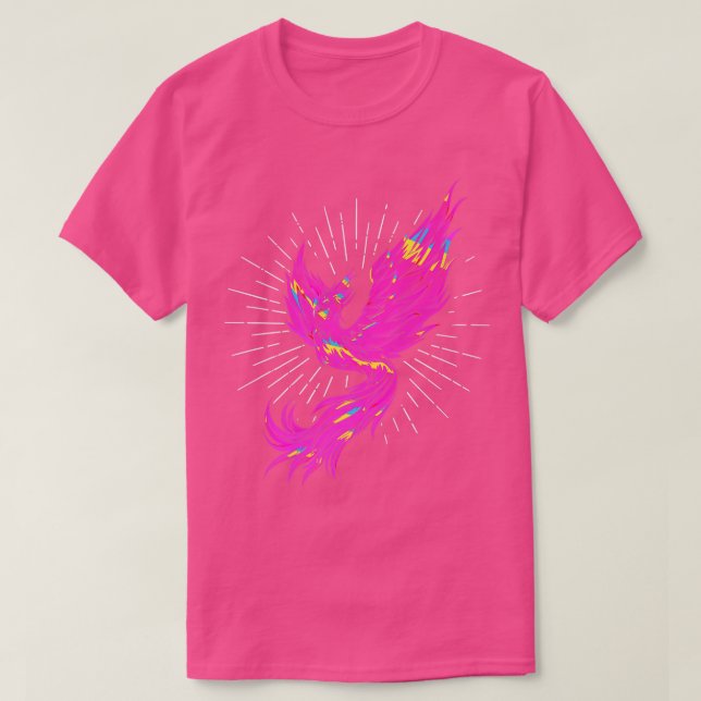 Camiseta PhoenixFire BirdFantasy Colorida Phoenix (Frente do Design)