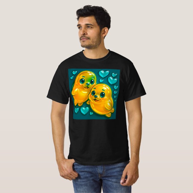 Camiseta Phoques en couple (Frente Completa)