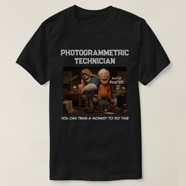 CAMISETA PHOTOGRAMMETRIC TECHNICIAN (Frente do Design)