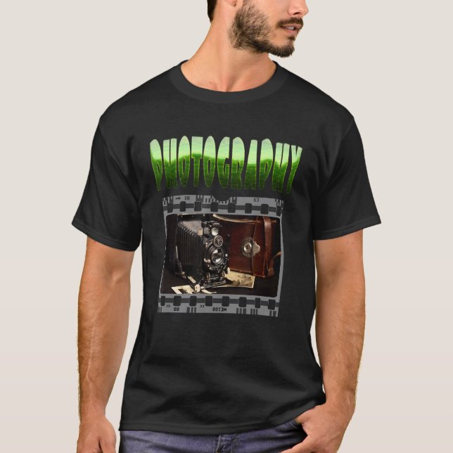 Camiseta Photography Antique Camera (Frente)
