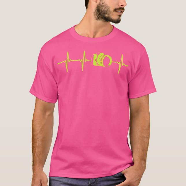 Camiseta Photography Heartbeat 	 For Photographers (Frente)