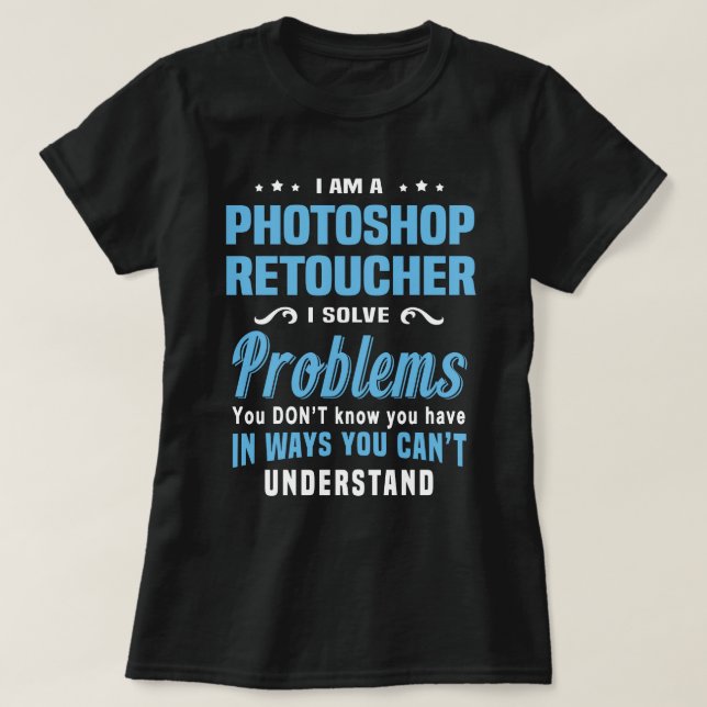 Camiseta Photoshop Retoucher (Frente do Design)