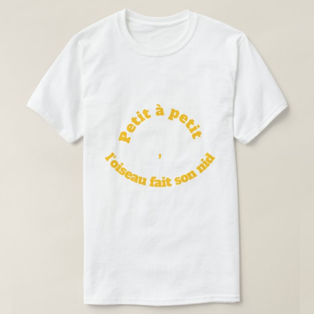 Camiseta Phrase française célèbre (Frente do Design)