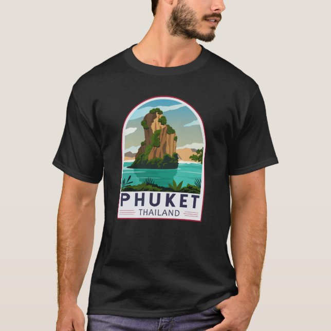 Camiseta Phuket Tailândia Retro (Frente)