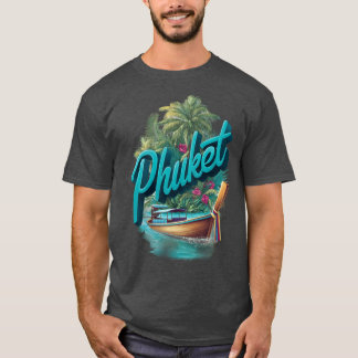 Camiseta Phuketropicalhailand design with longtail boat fun