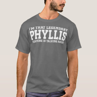 Camiseta Phyllis Personal Name Women Girl Funny Phyllis