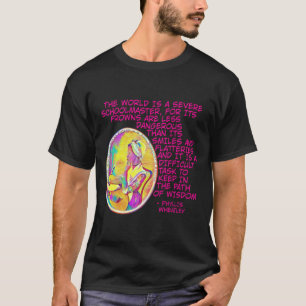 Camiseta Phyllis Wheatley - O Mundo É Uma Mãe Escolar Grave
