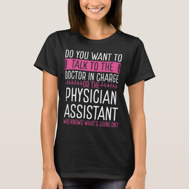 Camiseta Physician Assistant PA Badge Reel (Frente)