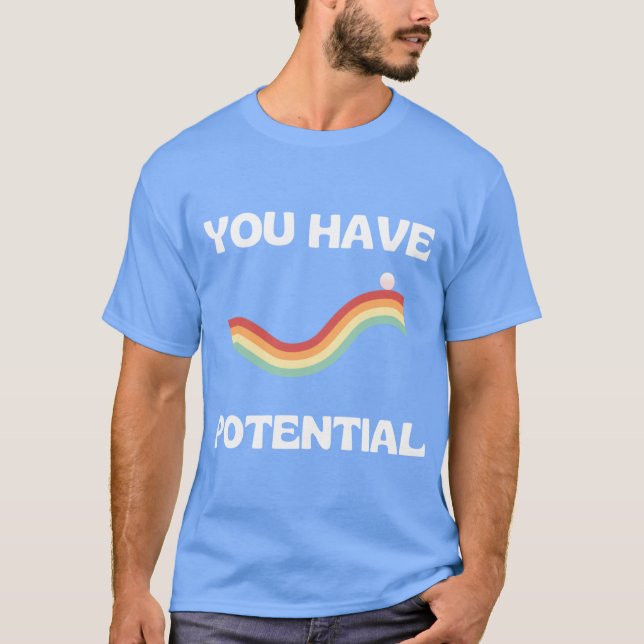 Camiseta Physics teacher funny you have potential teacher d (Frente)