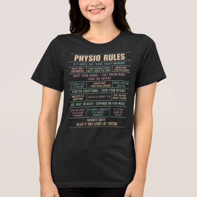 Camiseta Physio Rules Funny (Frente)