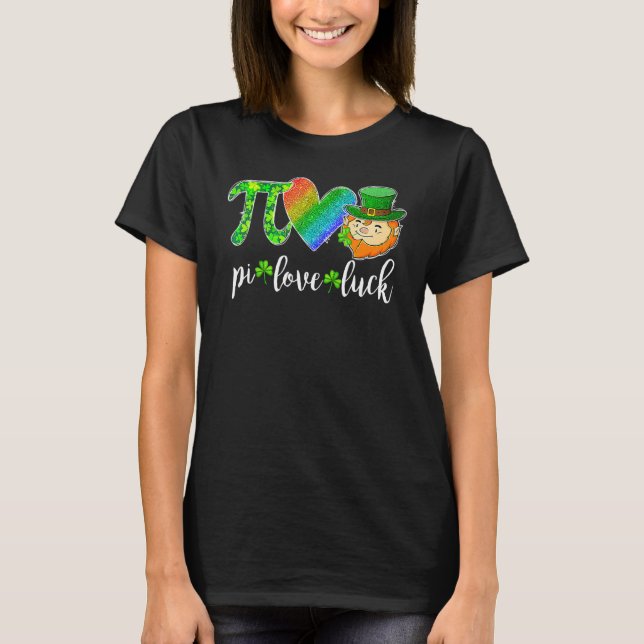 Camiseta Pi Ama A Sorte Do Professor De Matemática Leprecha (Frente)