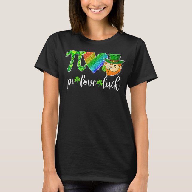 Camiseta Pi Ama A Sorte Do Professor De Matemática Leprecha (Frente)