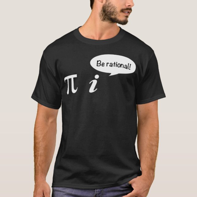 Camiseta Pi Be Rational Math Student School bibi e (Frente)
