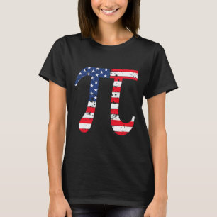 Camiseta Pi Day American Flag Patriotic Math Nerd 3.14 Funn