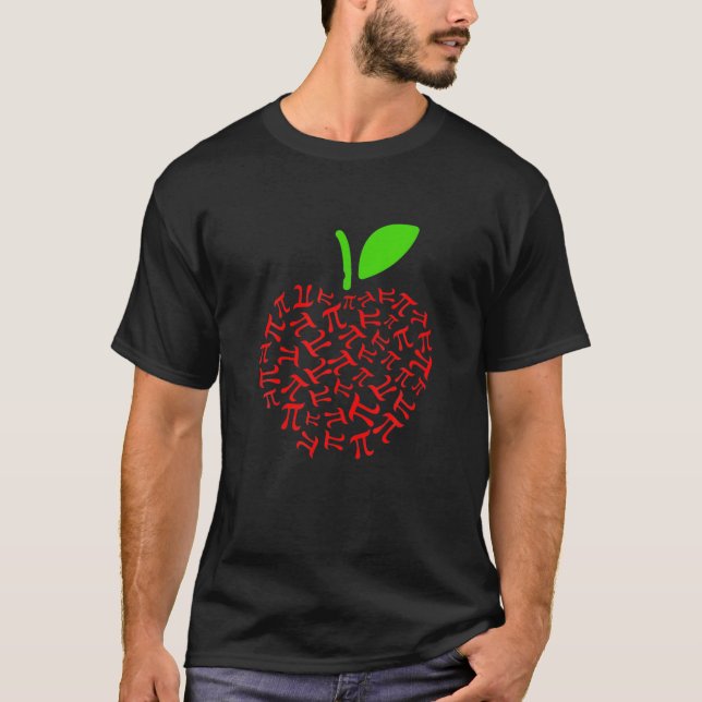 Camiseta Pi Day Apple Math Lover Professor 3.14 Símbolo Mat (Frente)