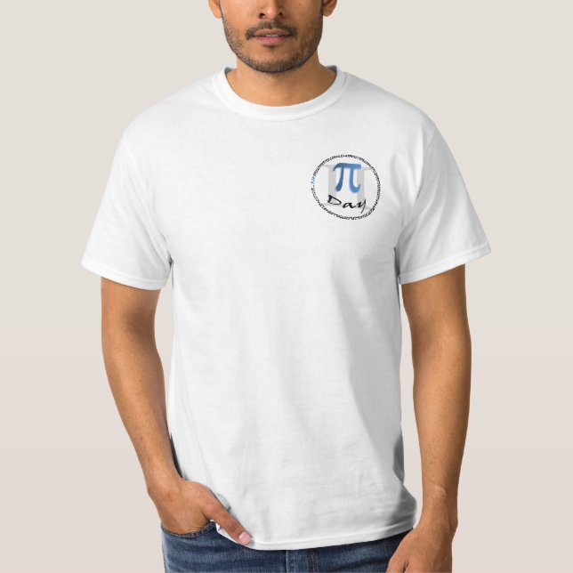 Camiseta Pi Day com frente e verso (Frente)