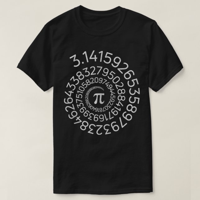 Camiseta Pi Day Cute Spiral Estudante De Matemática Profess (Frente do Design)