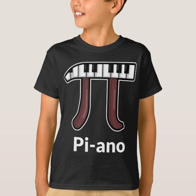 Camiseta Pi Day for a Piano Player (Frente)