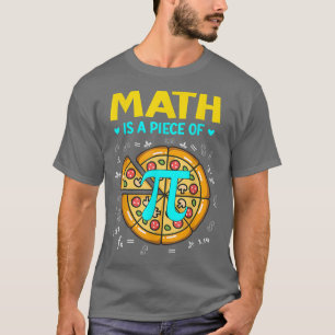 Camiseta Pi Day Math É Uma Peça De Pizza Bitmoney Começar M
