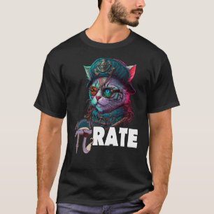 Camiseta Pi Day Pirate Cat 3 14 Matemática Professor Pi Rat
