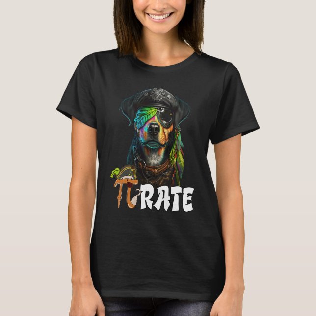 Camiseta Pi Day Pirate Dog 3 14 Funny Math Science Teacher  (Frente)