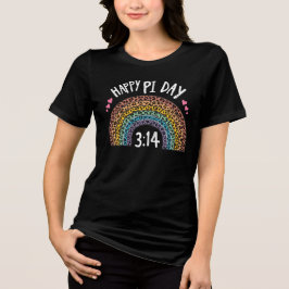 Camiseta Pi Day Rainbow Lepard Print