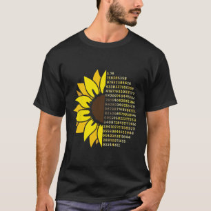 Camiseta Pi Day Sunflower 3.14 Pi - Símbolo Número de Pi -