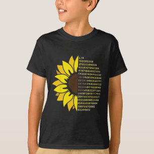 Camiseta Pi Day Sunflower 3.14 Pi - Símbolo Número de Pi - 