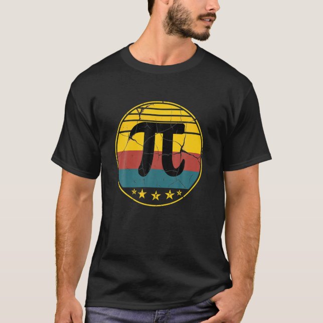 Camiseta PI Dia 2022 Matemática do Lover Matemático Retroat (Frente)