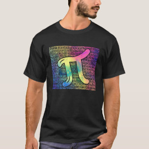 Camiseta Pi Dia 3 14 Geek Matemático Do Nerd Legal Rainbow
