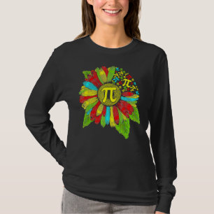 Camiseta Pi Dia 3 14 Símbolo Girassol Ensino de Nerd de Mat