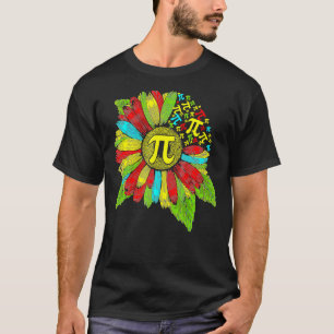 Camiseta Pi Dia 3 14 Símbolo Girassol Ensino de Nerd de Mat