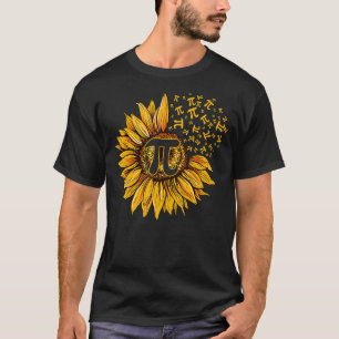 Camiseta Pi Dia Girassol 3 14 Pi Símbolo Número Ciência Mat