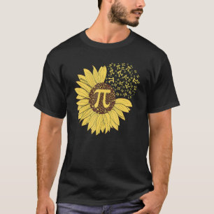 Camiseta Pi Dia Girassol 3 14 Pi Símbolo Número Ciência Mat