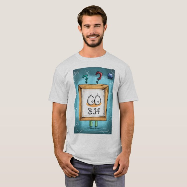 Camiseta Pi do bobo com Personalidade - 3.14 é divertido (Frente Completa)