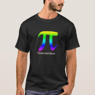 Camiseta PI em cores arco-íris com transcendência
