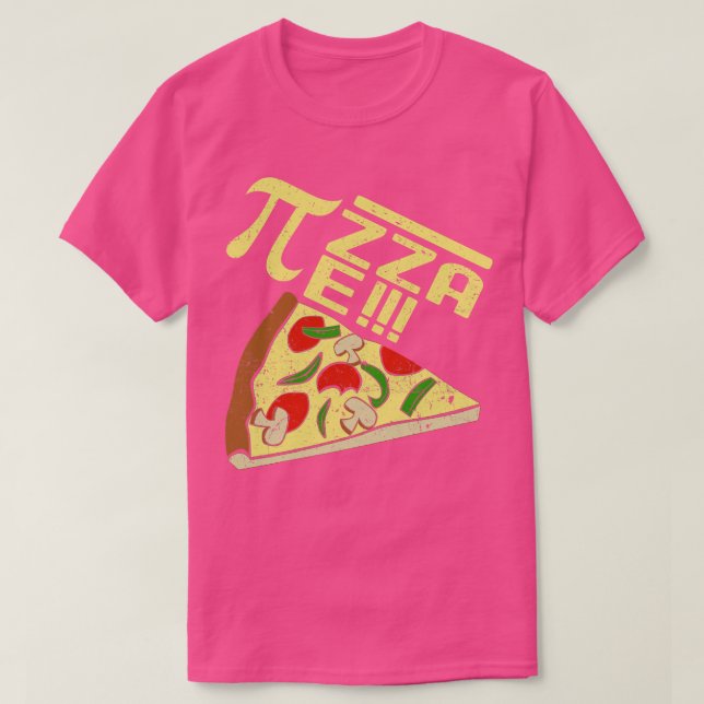 Camiseta Pi Equals Pizza Pie (Frente do Design)