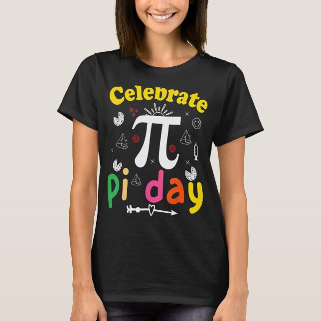 Camiseta Pi Math Science STEM 3 14 Pi Dia 1 (Frente)