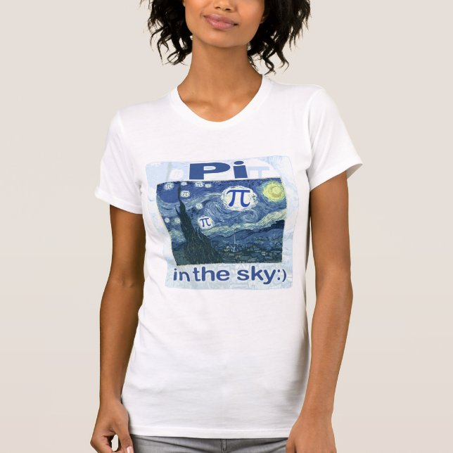 Camiseta Pi no céu por estúdios de Mudge (Frente)