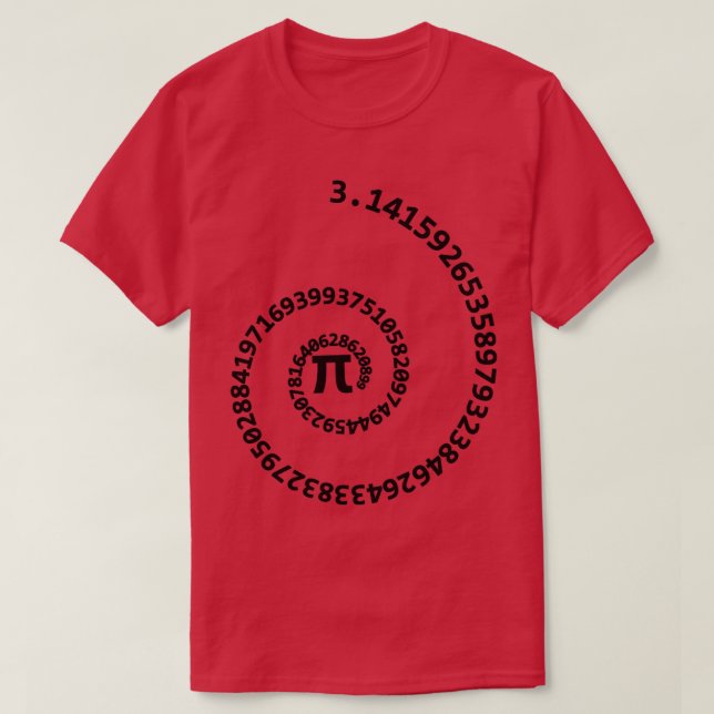 Camiseta Pi número 314 efeito espiral aspas matemáticas (Frente do Design)