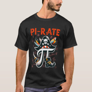Camiseta Pi-rate Engraçado Matemática piada humor trocadilh