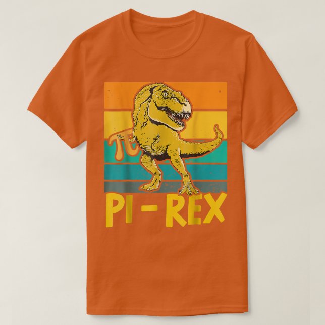 Camiseta Pi Rex Funny Math Professora Ciência Matemática (Frente do Design)