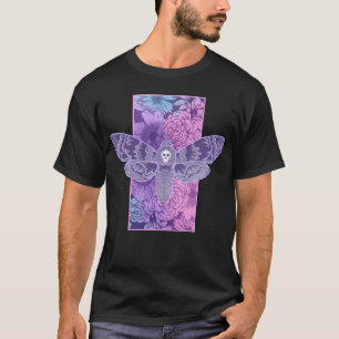 Camiseta Pia-Rosa-Pastel E Morte-Roxa - Fantasia Floral