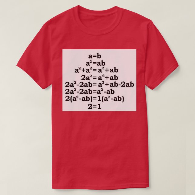 Camiseta Piada 5 da matemática (Frente do Design)