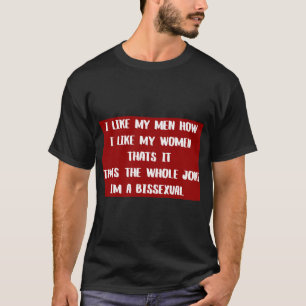 Camiseta Piada bissexual