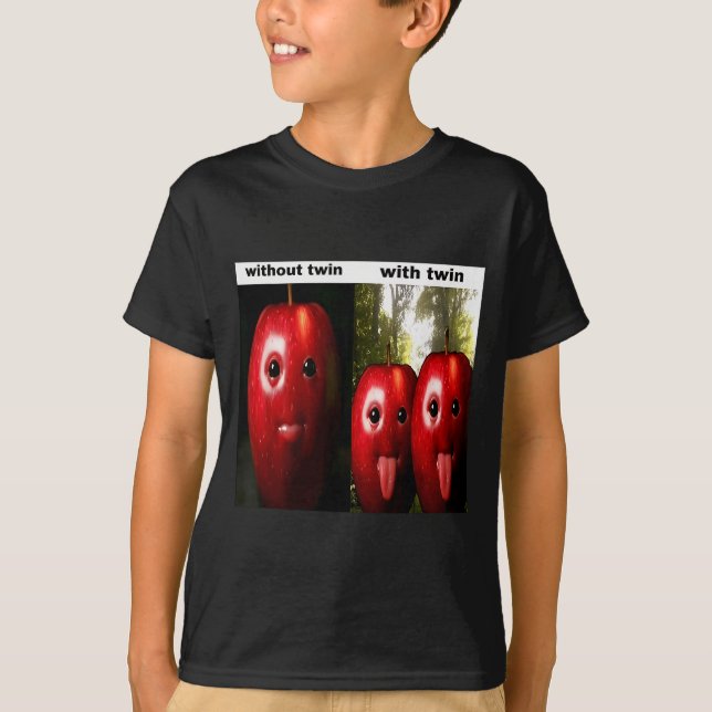 Camiseta Piada Bobo Ai Meme Gen Z Humor Brainrot Gêmeos Irm (Frente)