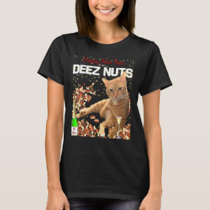 Camiseta Piada Cat Deez Loucos feliz ano novo